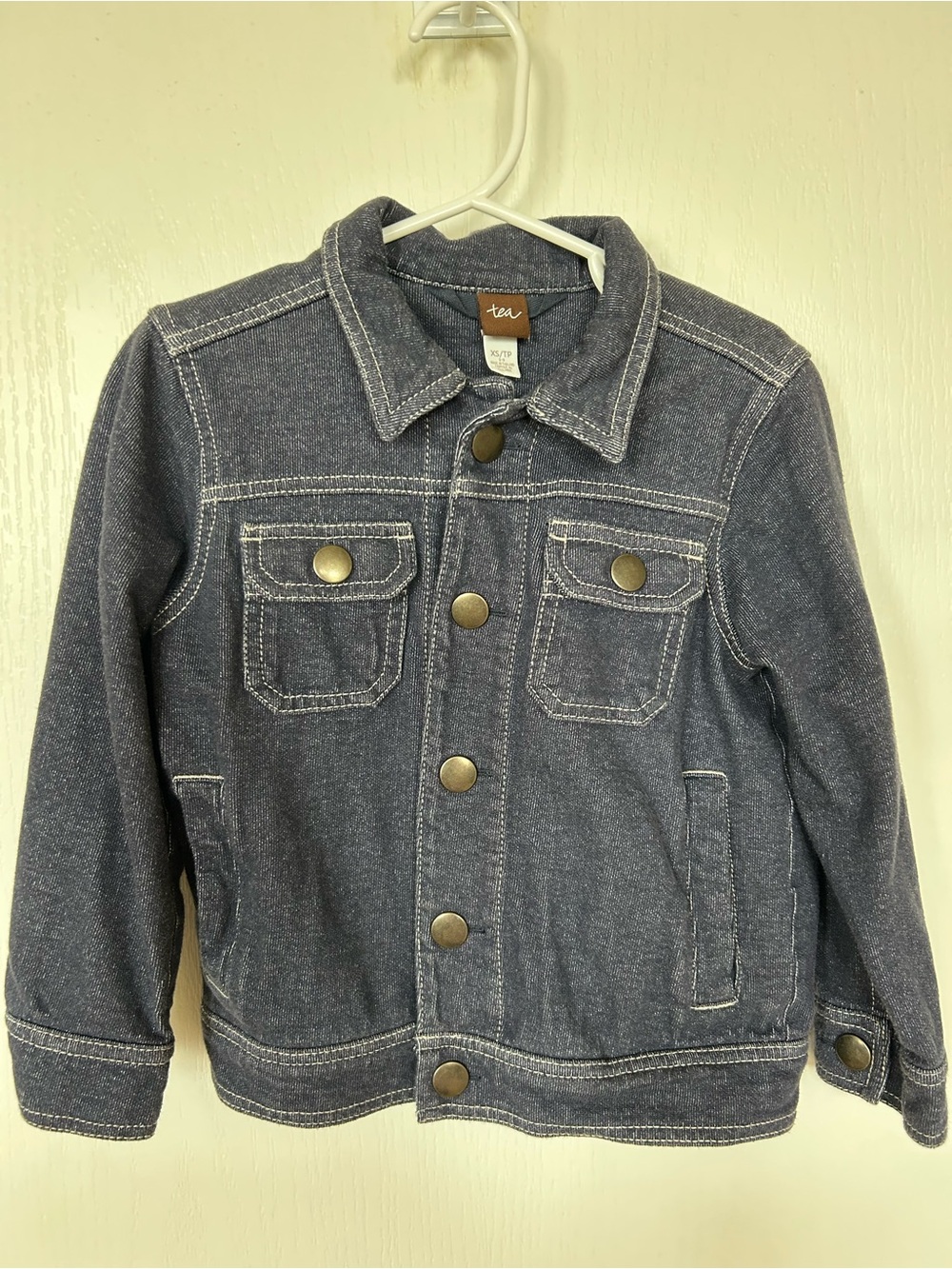Tea Collection Dark Denim Jacket - Navy Blue